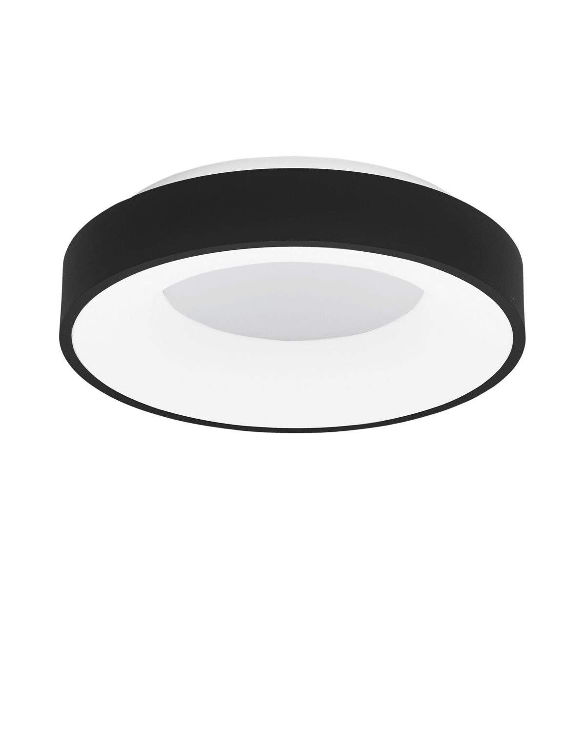 Plafonnier Rando Thin noir, Ø 38 cm