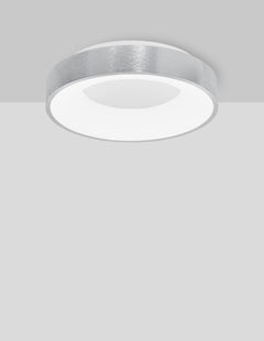 Plafonnier Rando Thin argenté, Ø 38 cm