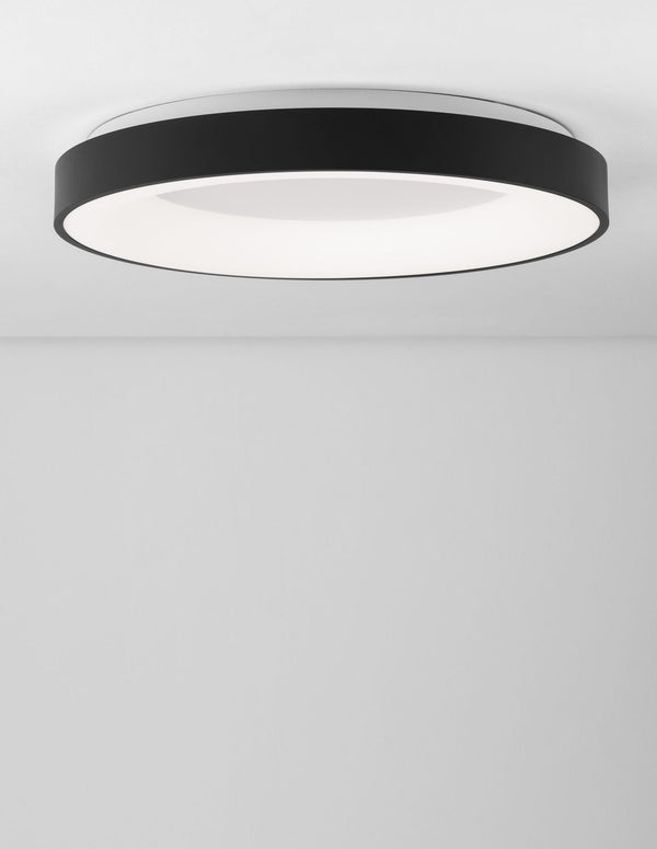 Plafonnier Rando Thin noir, Ø 60 cm (9353853)
