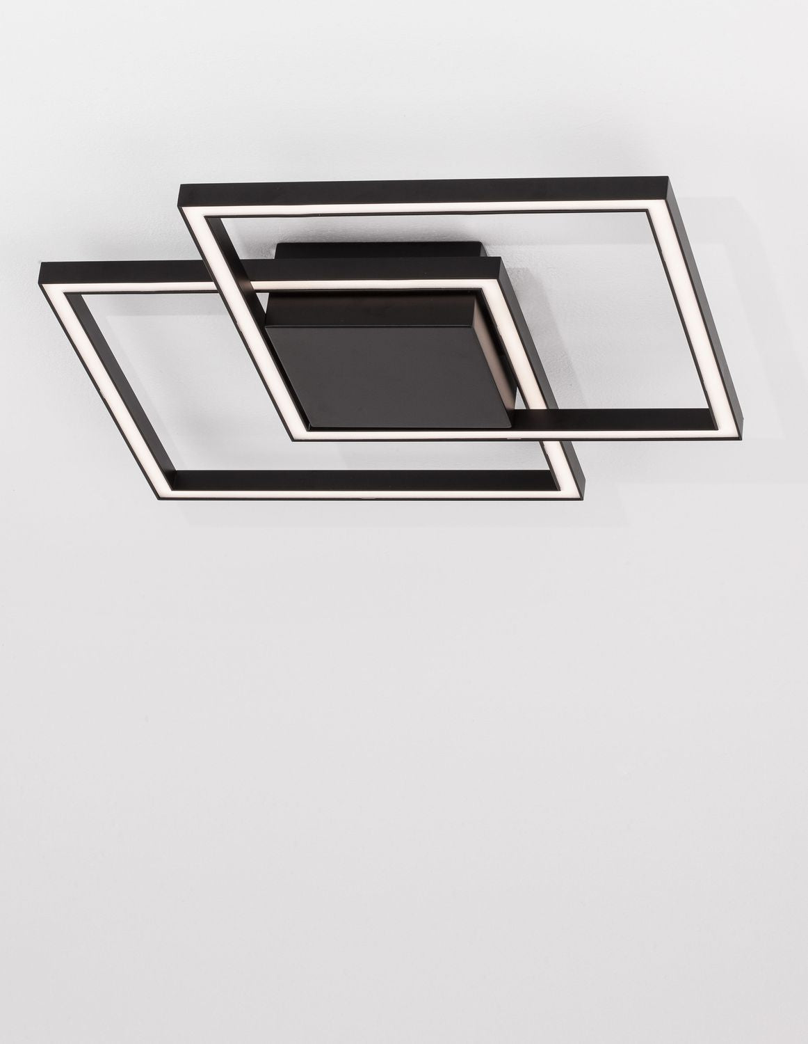 Plafonnier Bilbao noir, L 46 cm