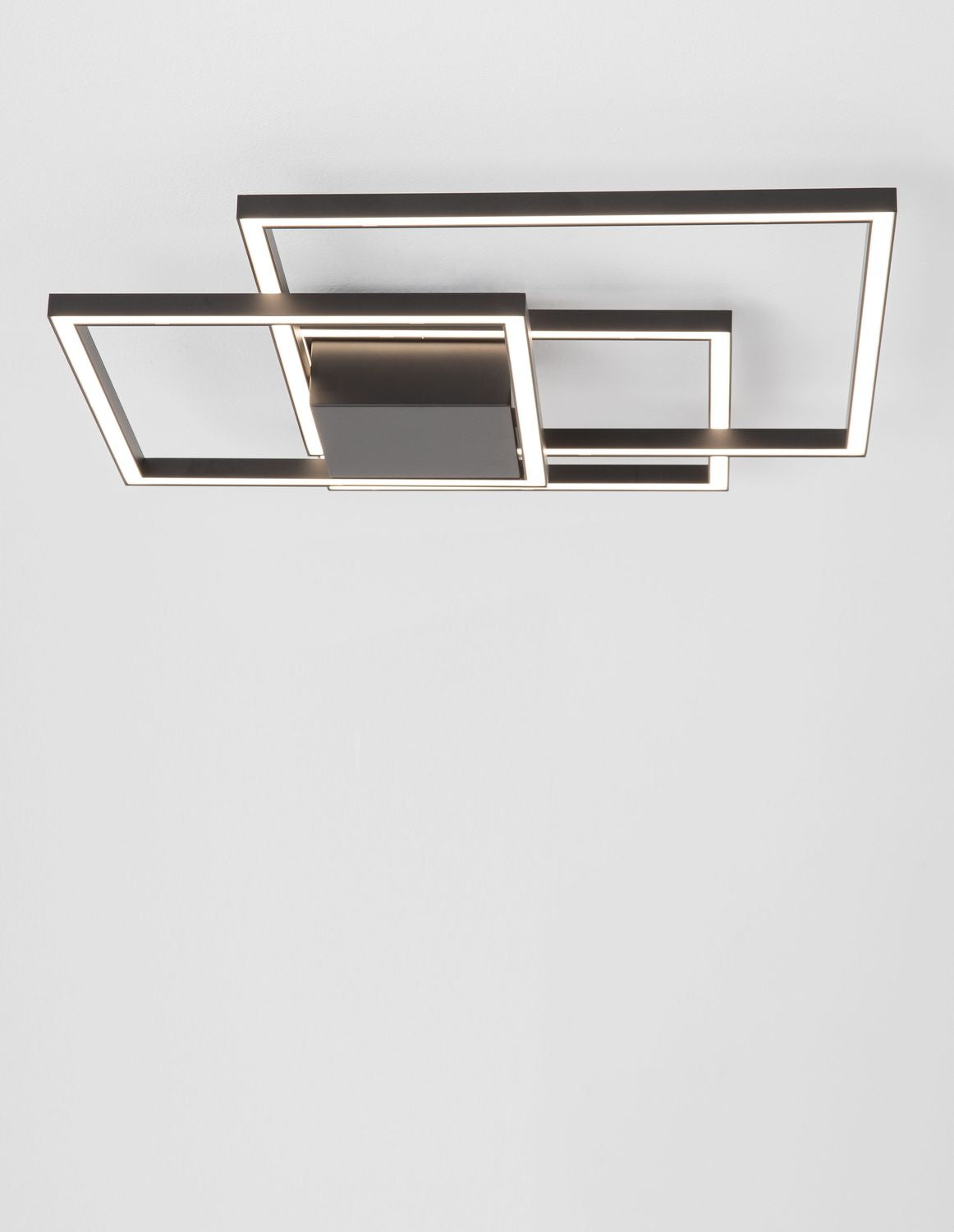 Plafonnier Bilbao noir, L 56 cm