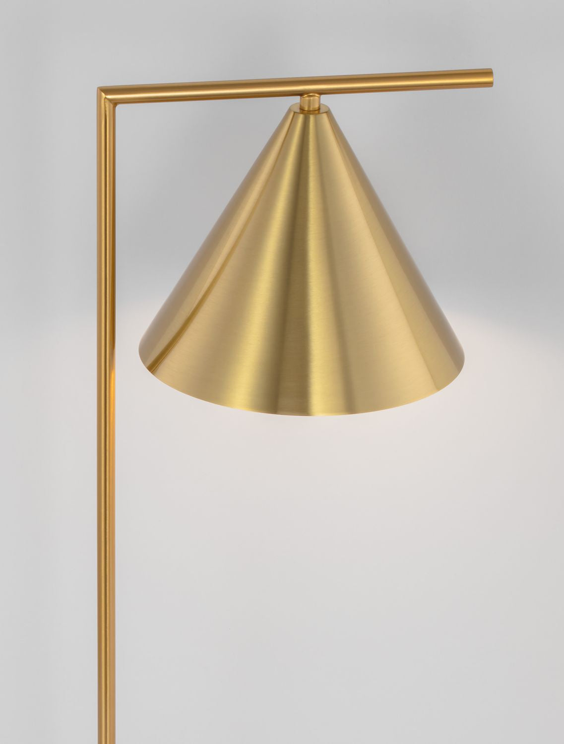 Lampe à poser Sway dorée, marbre