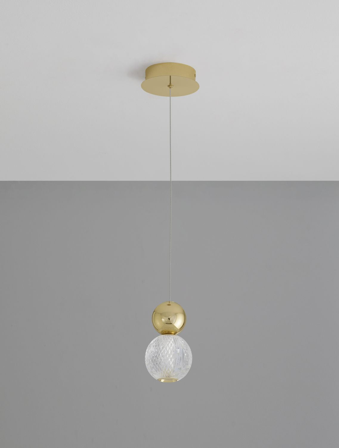 Suspension Brille dorée, H 120 cm (9511020)