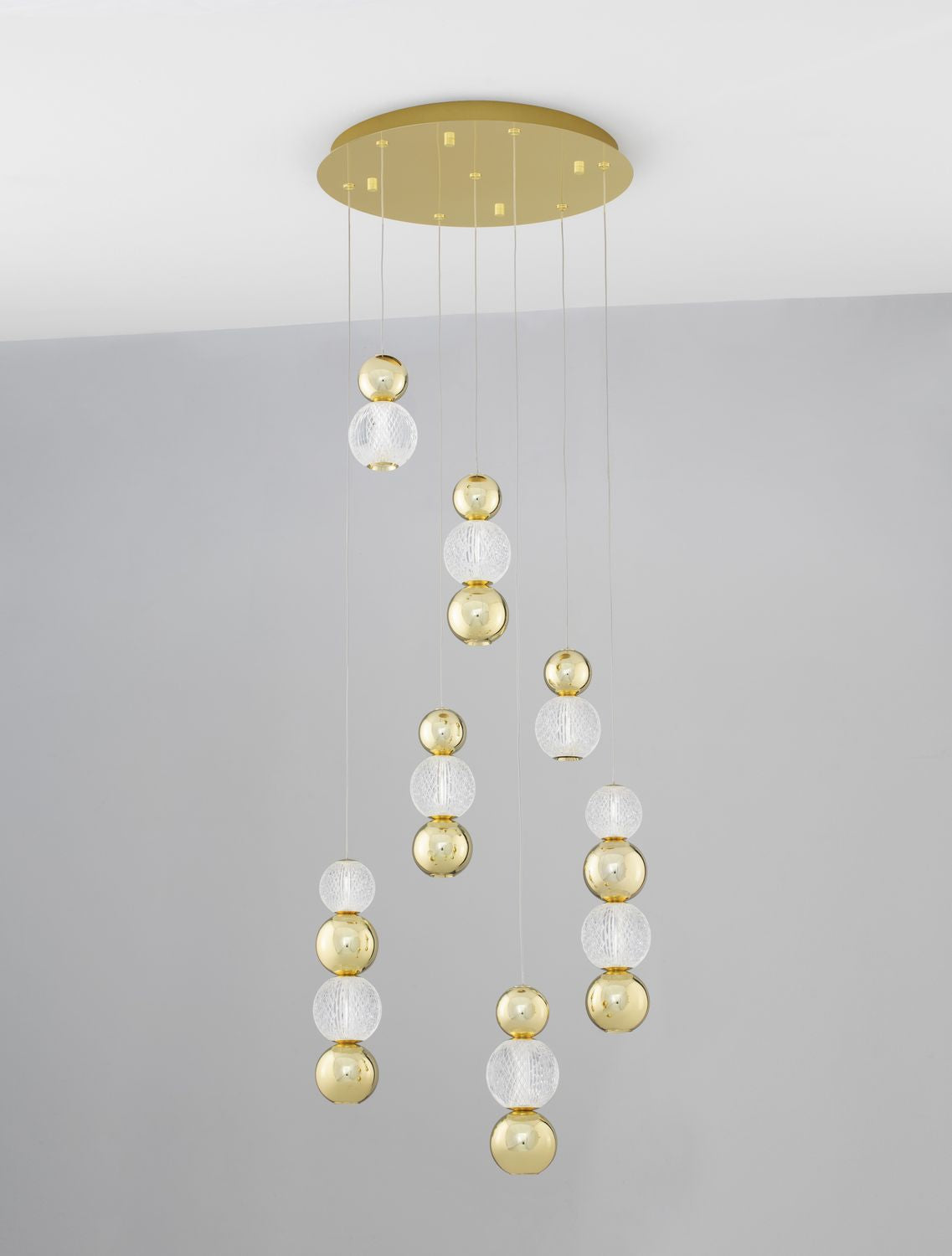 Suspension Brille dorée, H 200 cm (9511060)