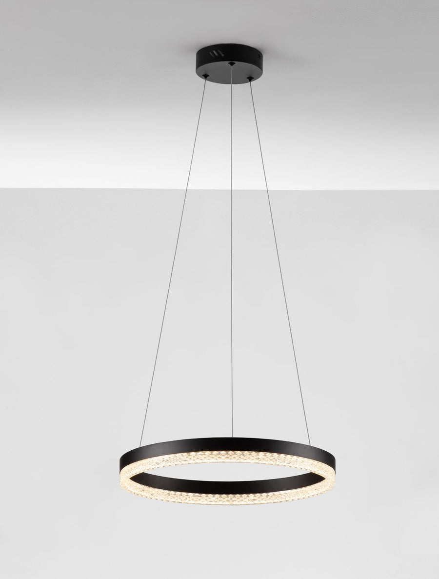 Suspension Adria noire, H 150 cm (9530225)