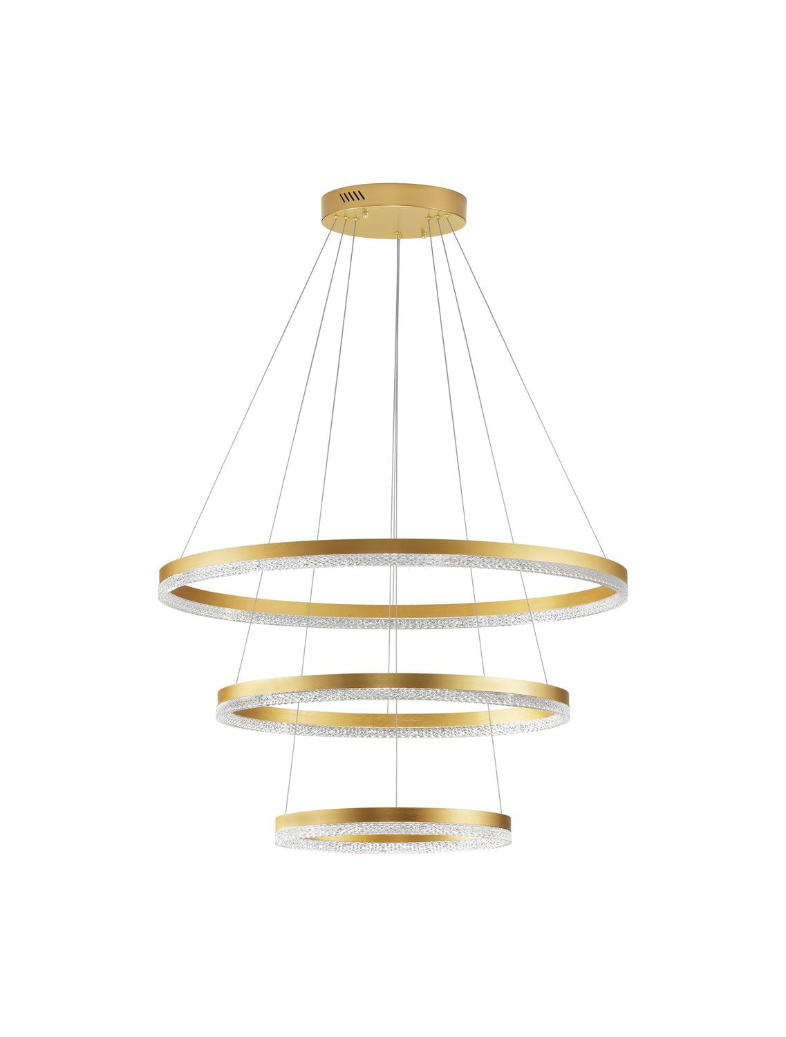 Suspension Adria laiton, H 300 cm