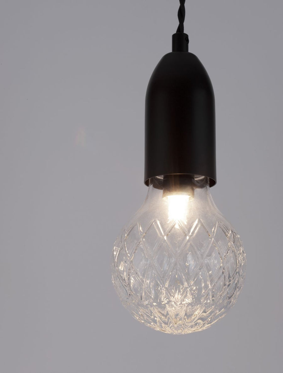 Suspension Veda noire, verre