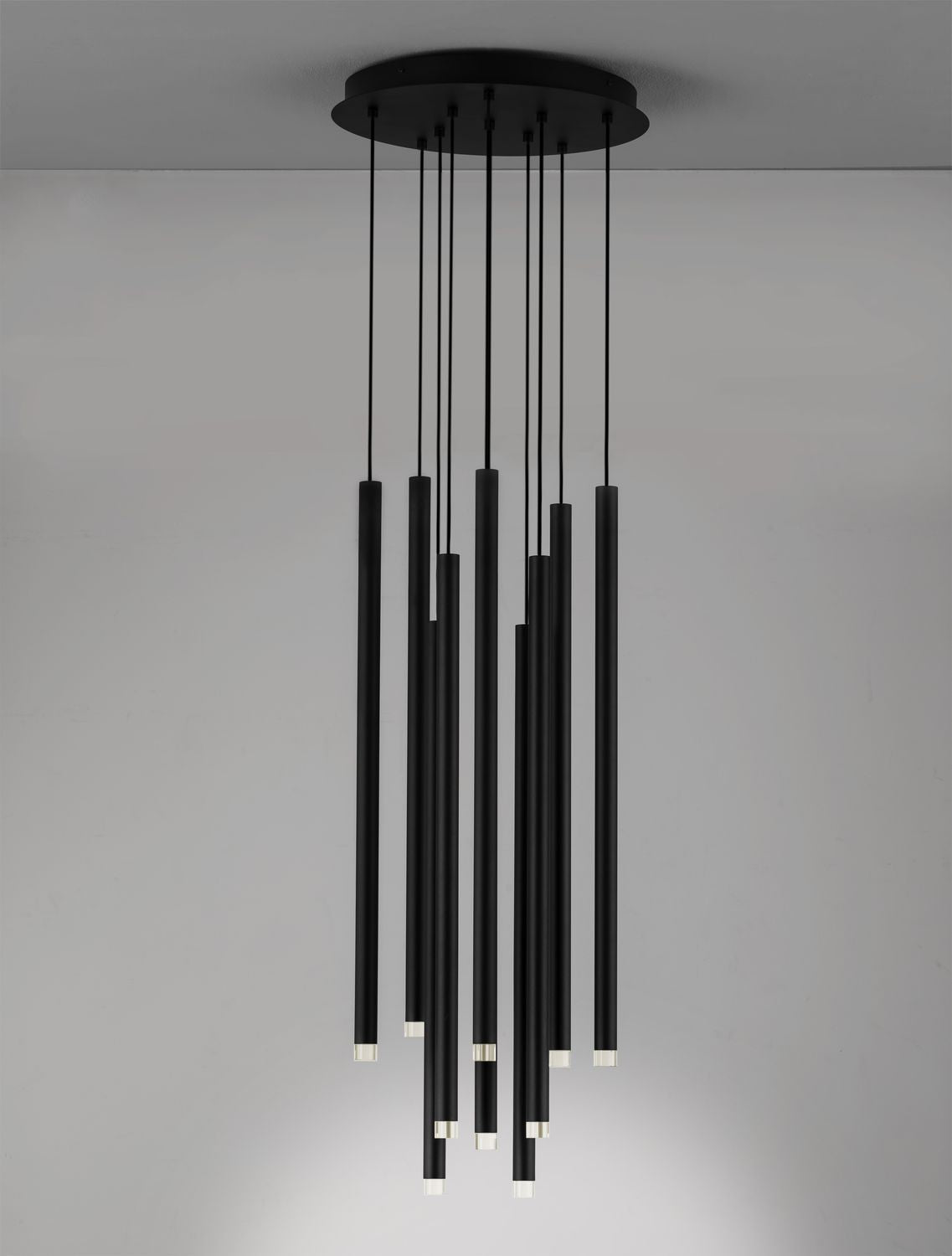 Suspension Dandia noire, H 72 cm