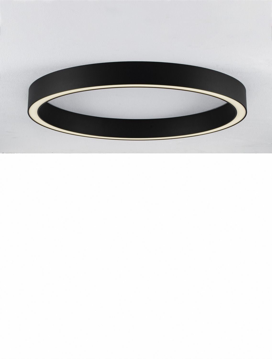 Plafonnier Sting noir, L 80 cm