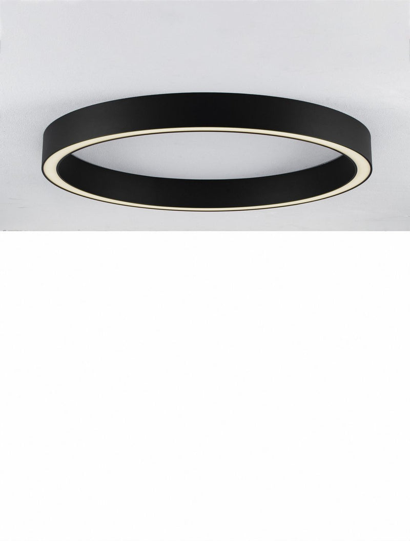 Plafonnier Sting noir, L 80 cm