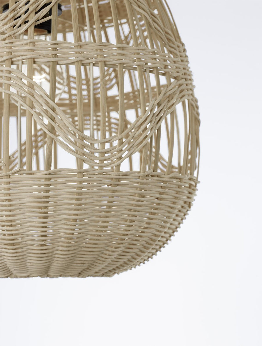 Suspension Marlo beige, rotin, H 185 cm (9586501)