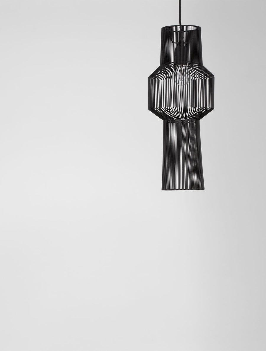 Suspension Bredo noire, H 195 cm