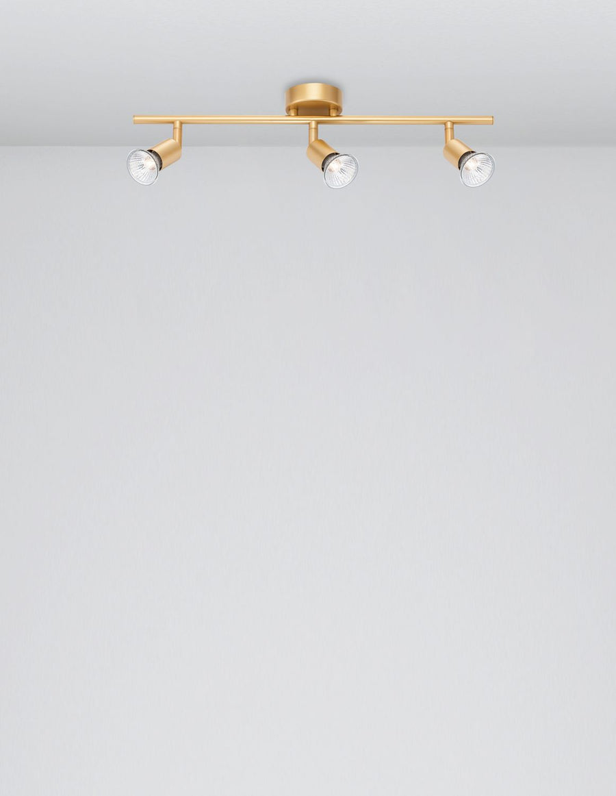 Plafonnier LUP 3 lumières doré