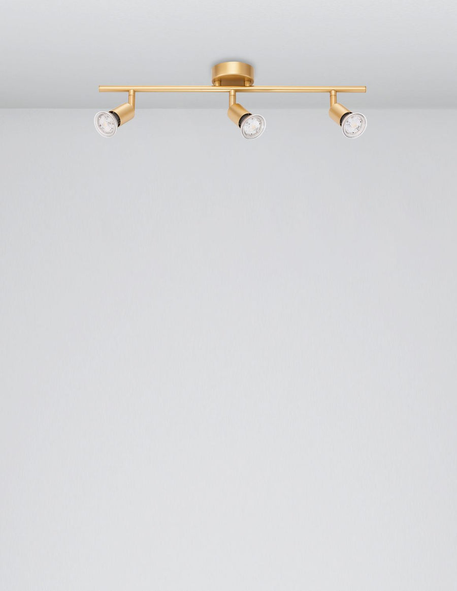 Plafonnier LUP 3 lumières doré