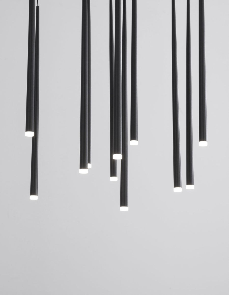 Suspension Giono noire, H 230 cm (9601012)