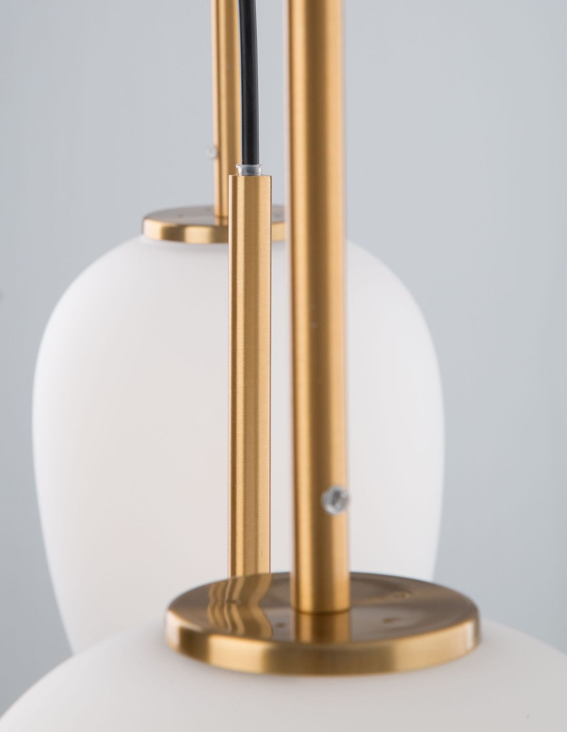 Suspension Lato 3 lumières dorée, verre (9624067)