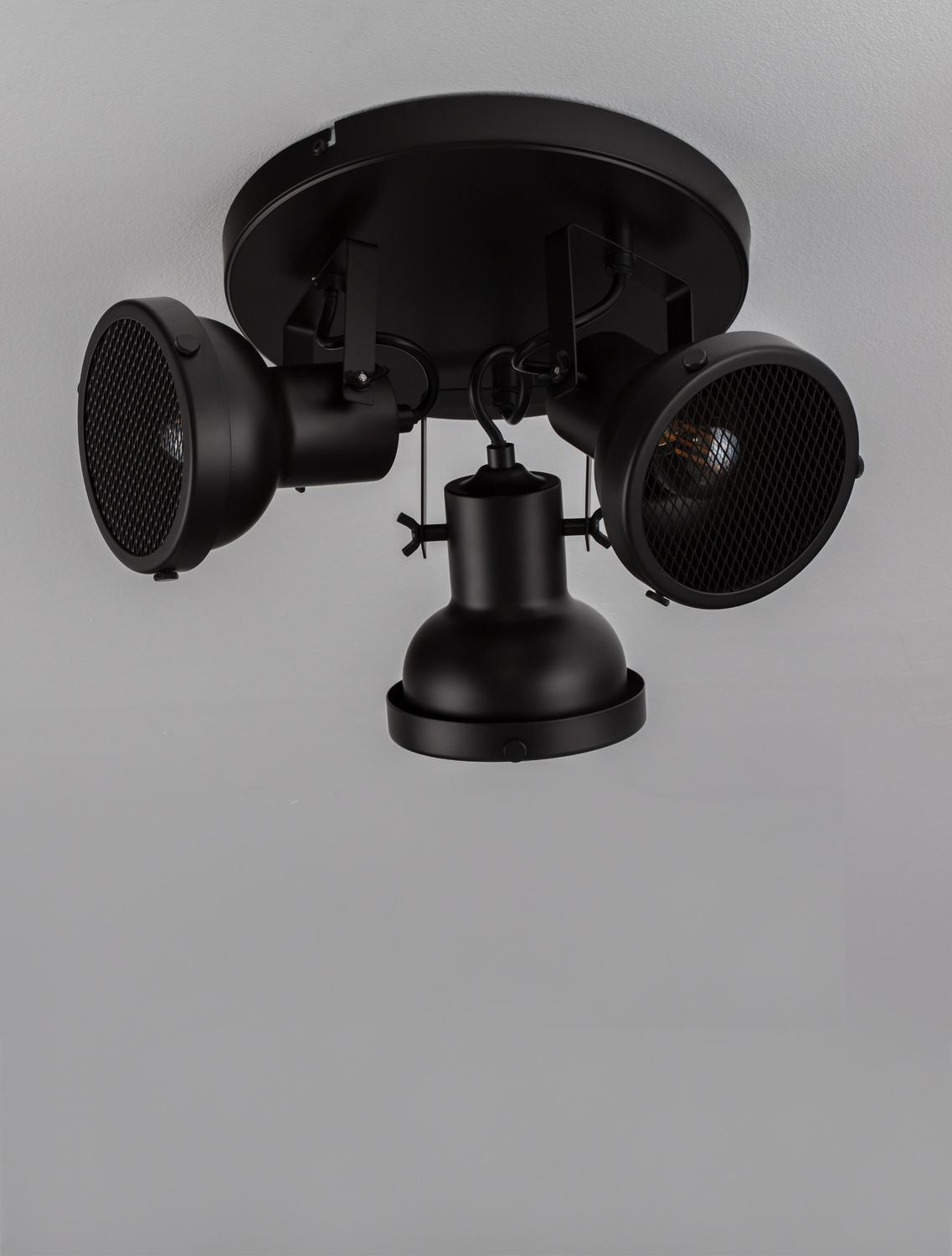 Plafonnier Ruvi 3 lumières noir