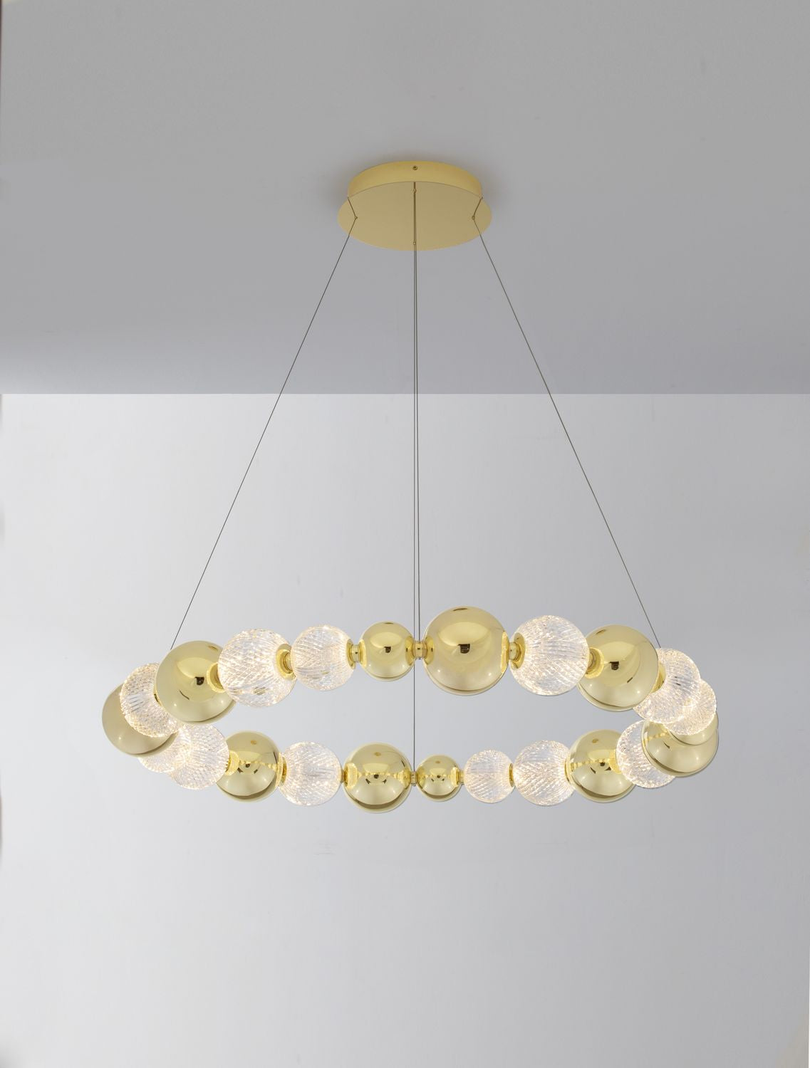 Suspension Brille dorée, H 120 cm (9695202)