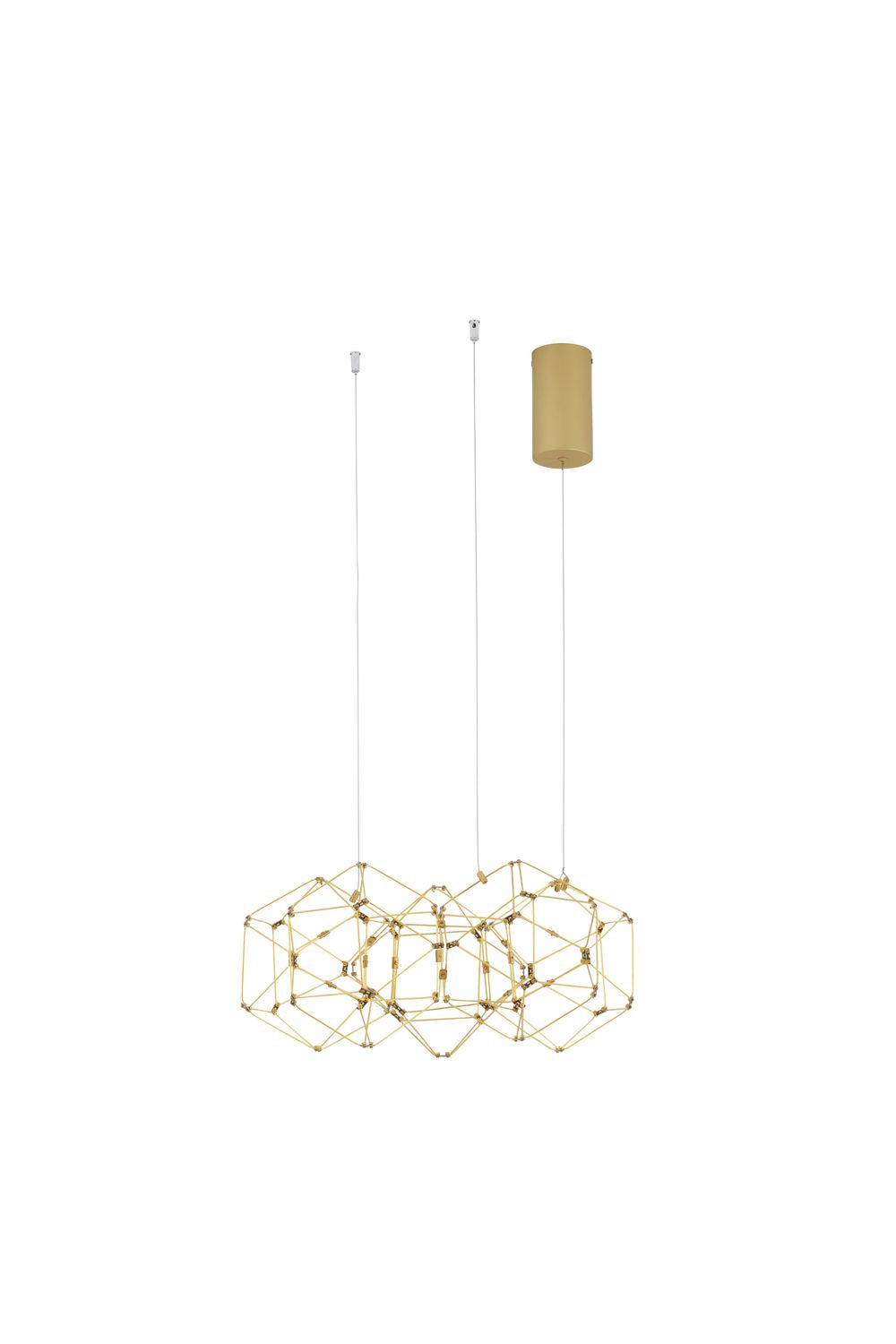 Suspension Nebula cuivrée, H 150 cm
