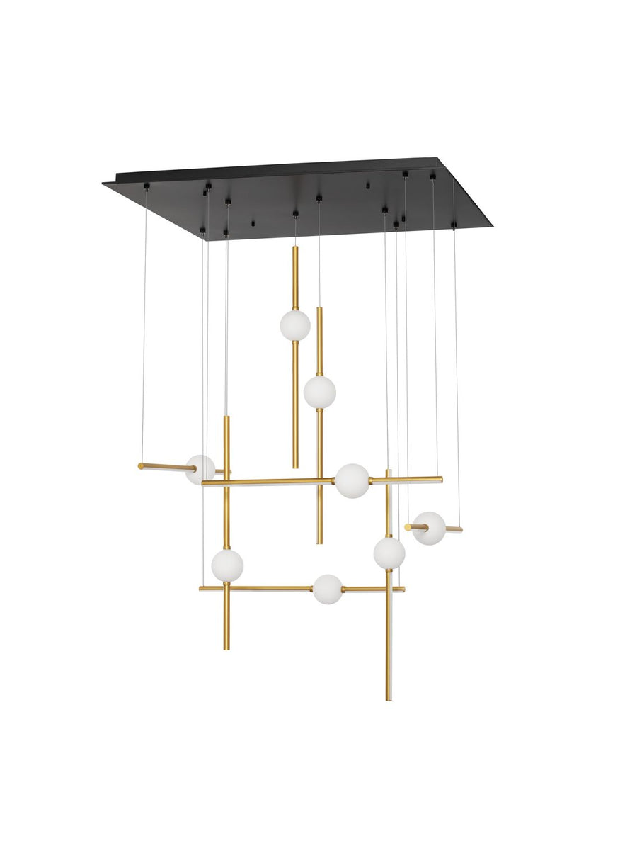 Suspension Acrobat noire, H 150 cm