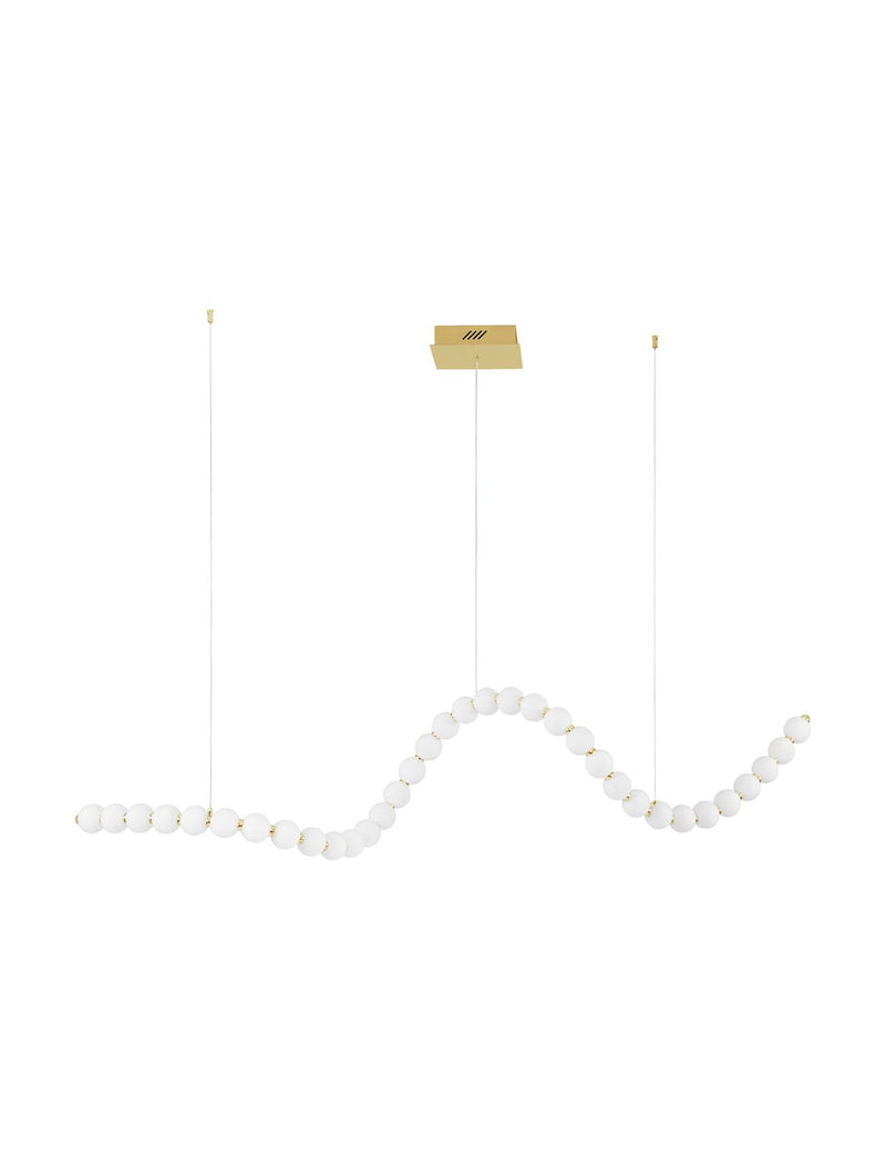 Suspension luminaire | Perla Dorée H 200 cm