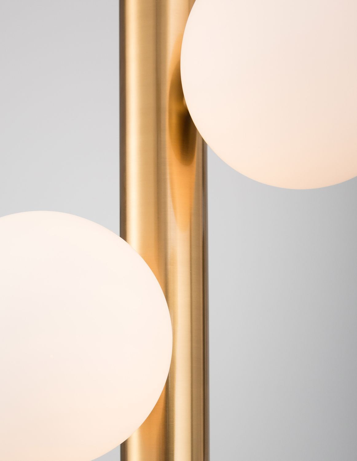 Suspension Jaklin 5 lumières dorée, verre