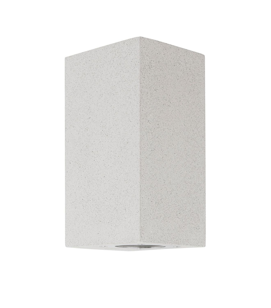 Applique extérieure Fuento blanche, H 18 cm