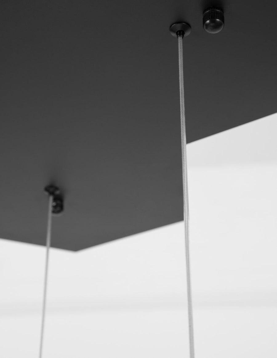 Suspension Gabbia noire, H 156 cm