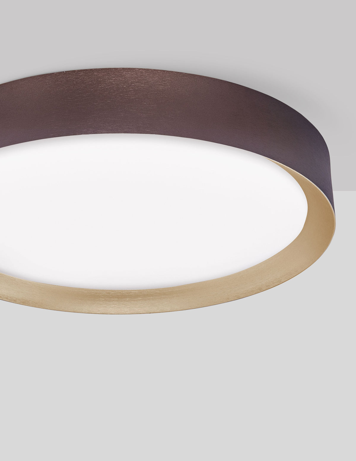 Plafonnier Luton marron