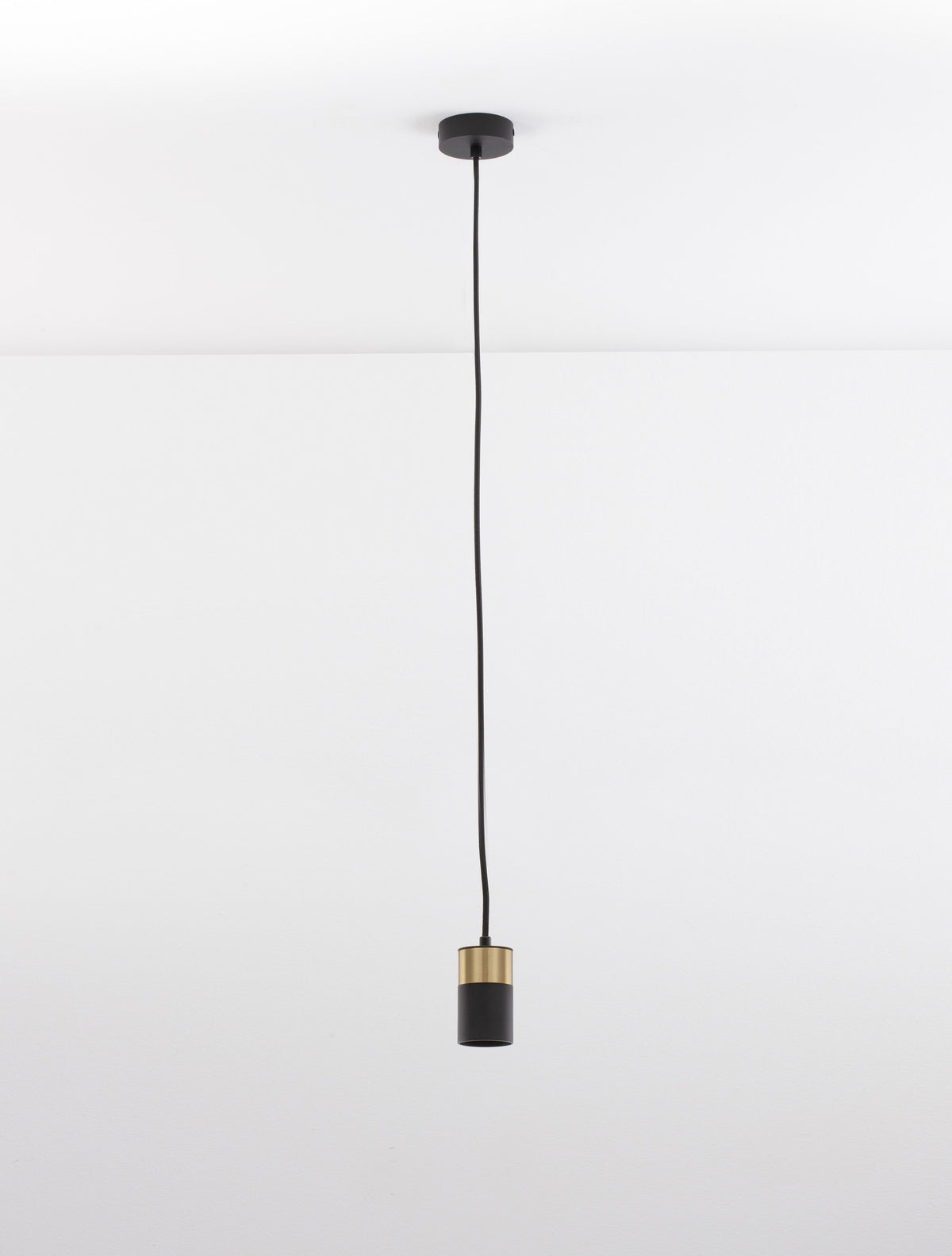 Suspension Pongo noire, H 160 cm