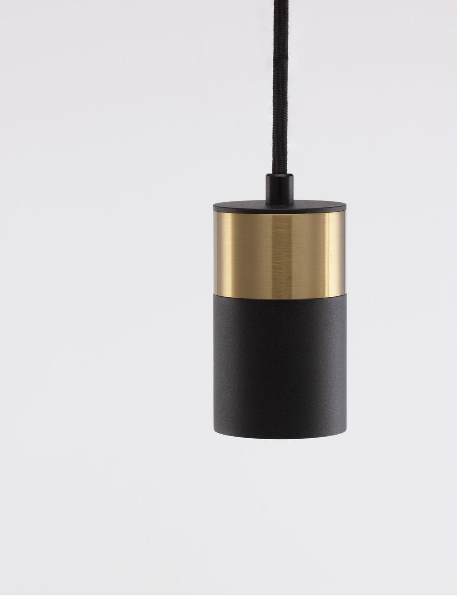 Suspension Pongo noire, H 160 cm
