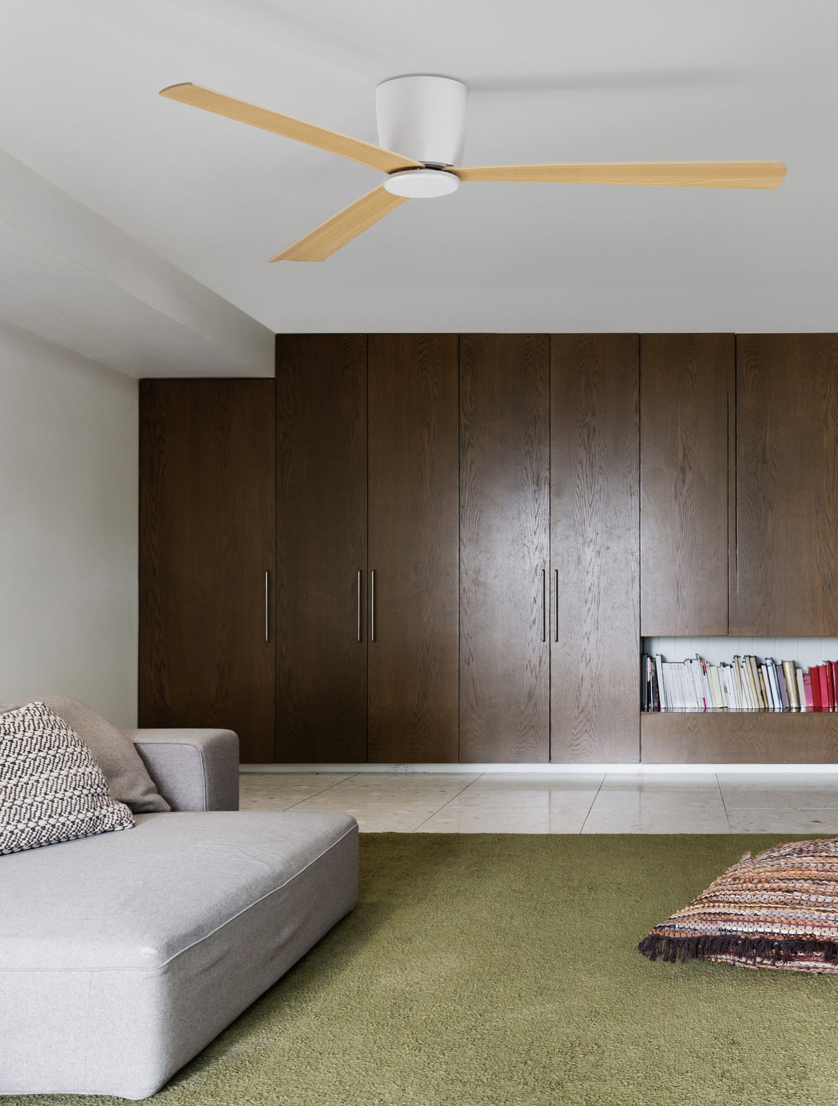 Ventilateur de plafond lumineux Dell bois