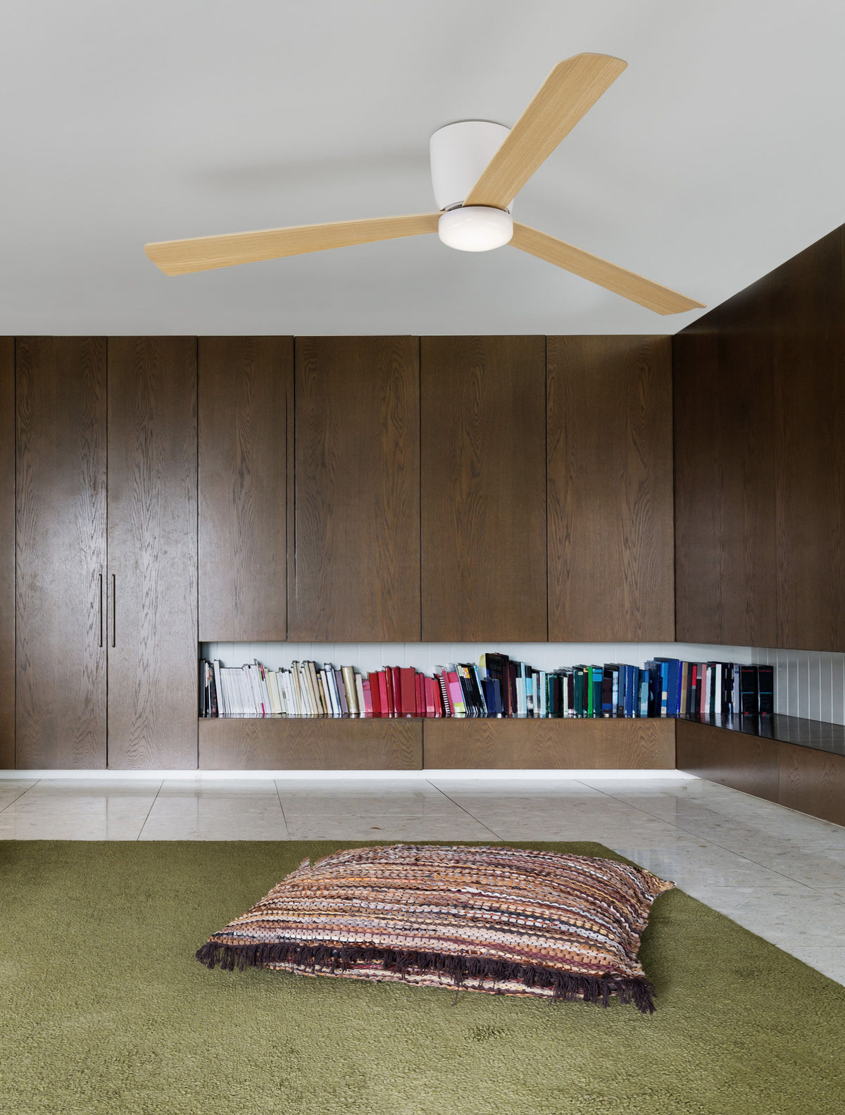 Ventilateur de plafond lumineux Dell bois