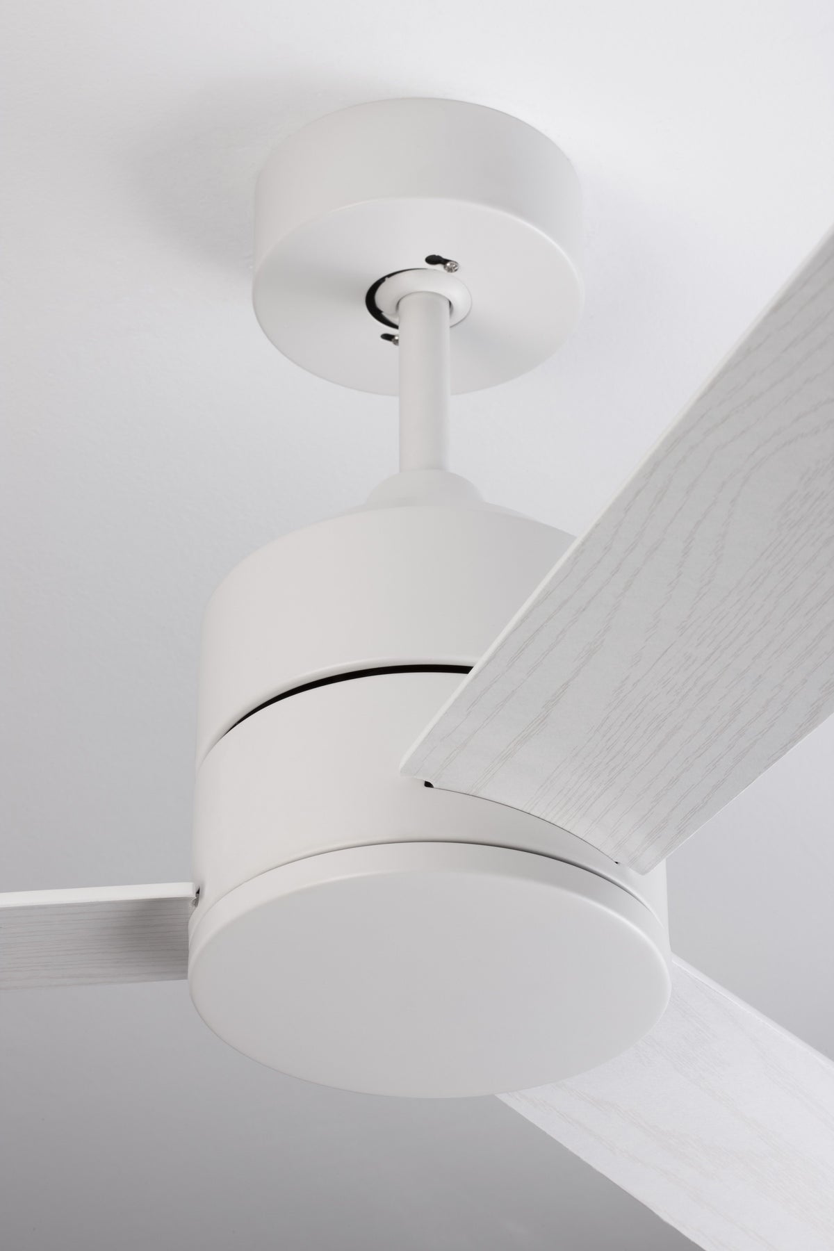 Ventilateur de plafond lumineux Axel blanc, bois