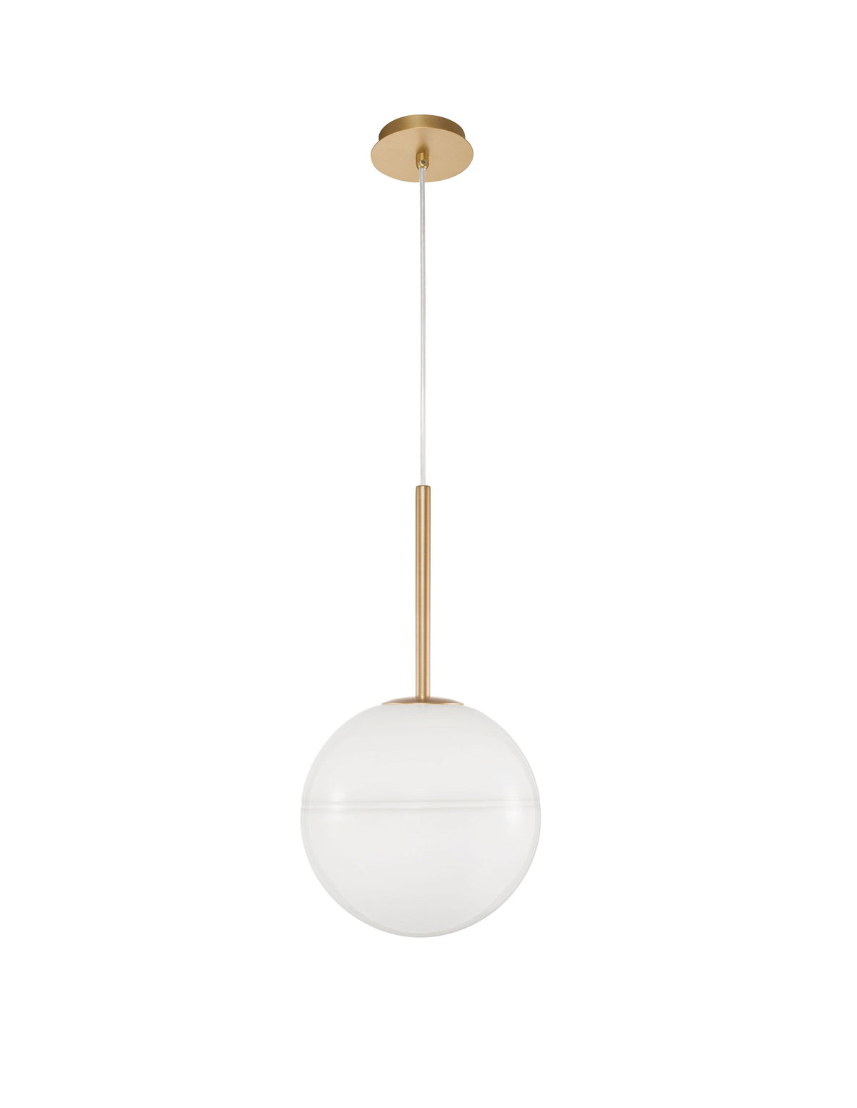 Suspension Cantona dorée, verre