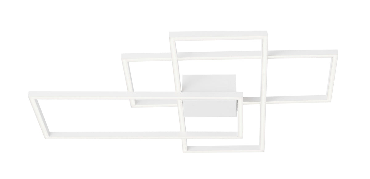 Plafonnier Bilbao blanc, L 90 cm