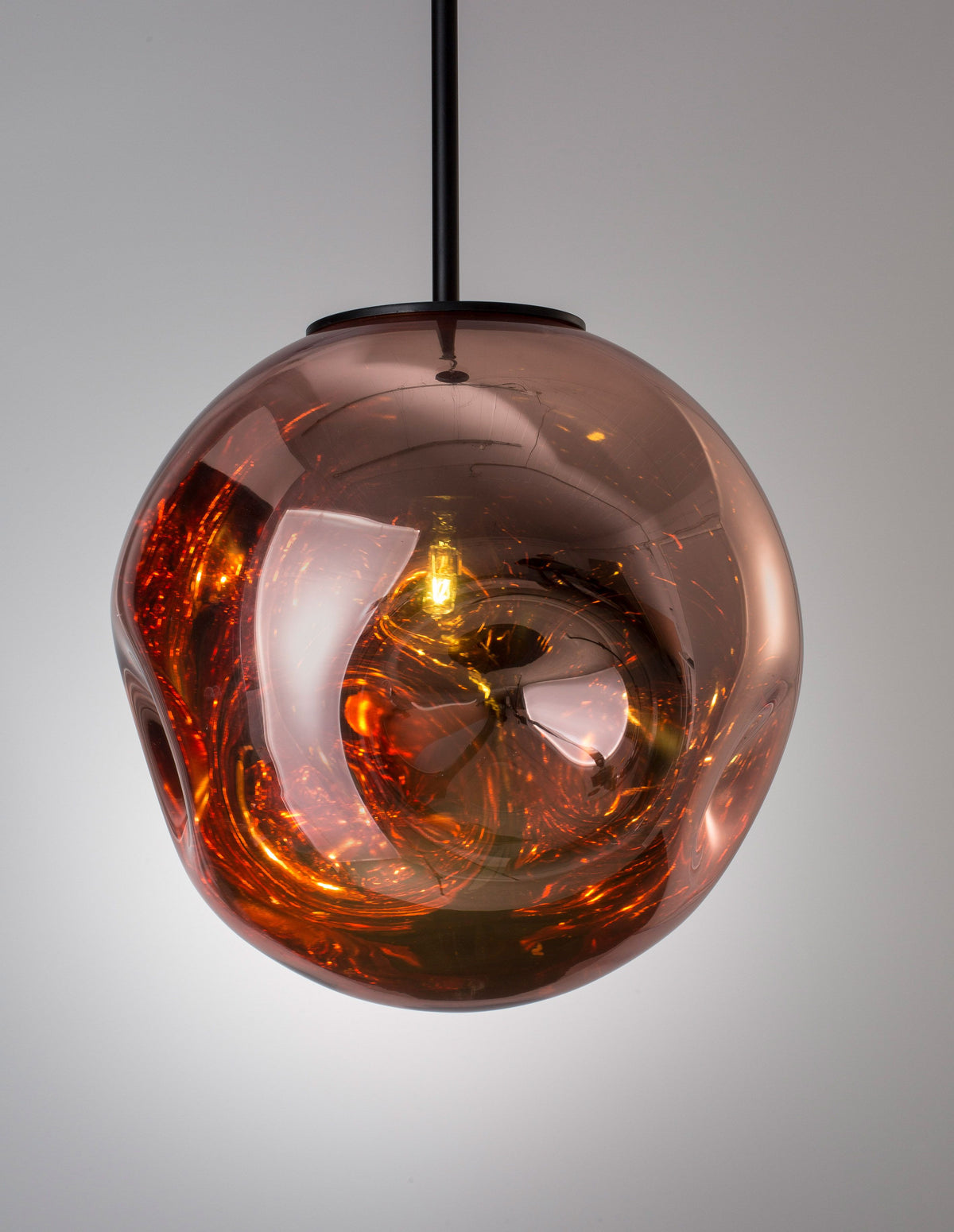 Suspension Mayan noire, verre