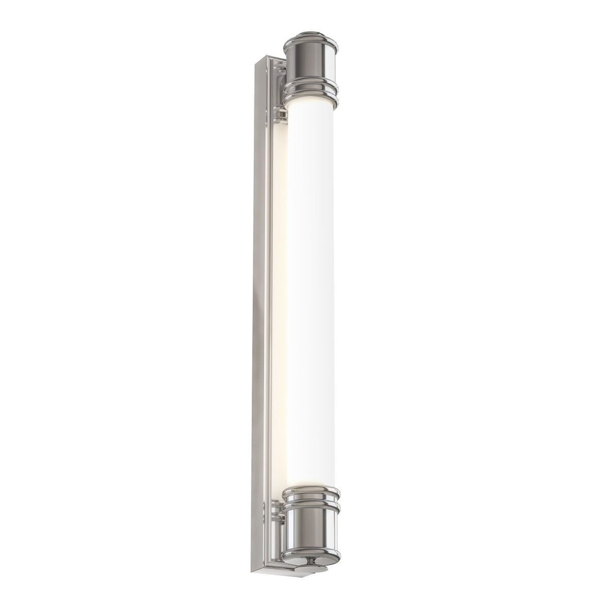 Applique murale LED Omi 60 chromée, verre, IP44