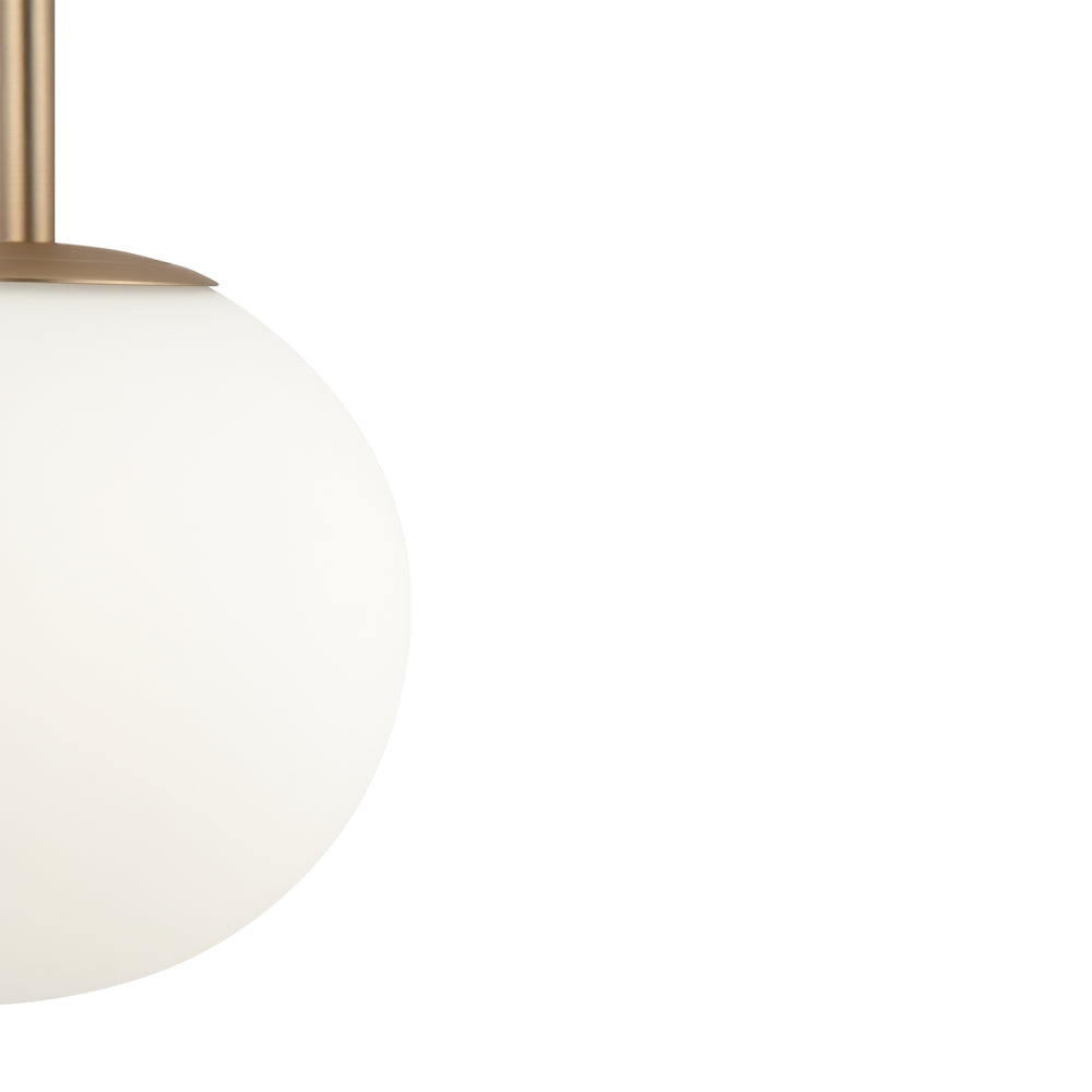 Basic form Suspension luminaire doré