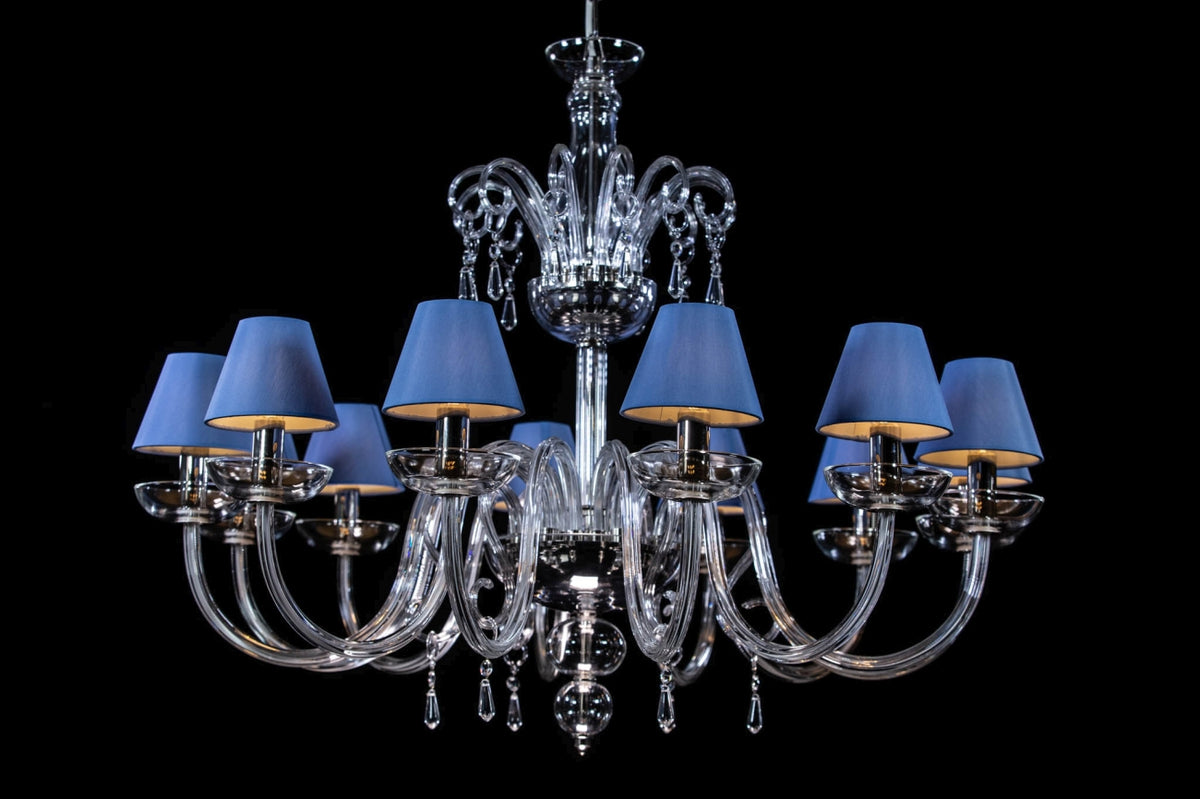 Lustre en verre transparent AL057