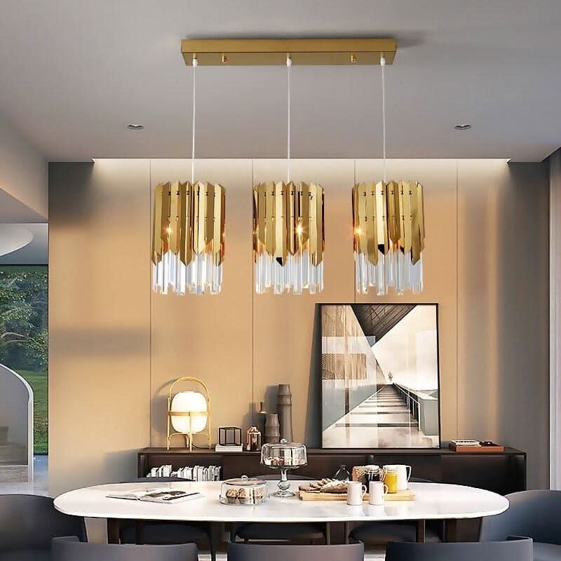 Petit rond en cristal doré moderne et luxueux | Designix - Amazon - https://designix.fr/