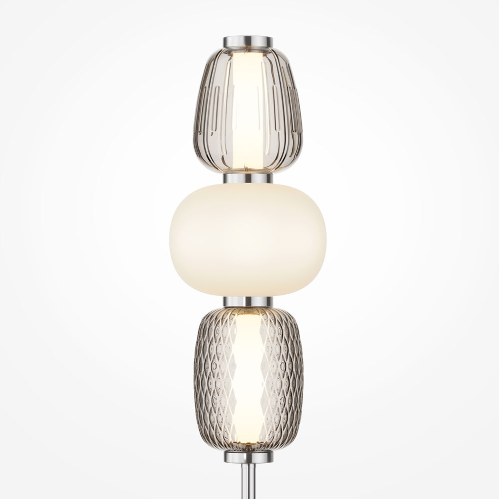 Pattern Lampe de chevet argenté
