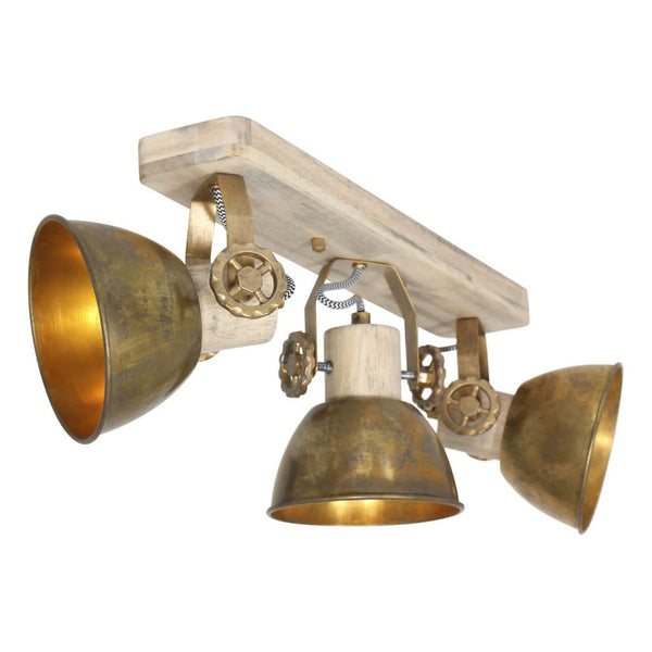 Plafonnier Bronze Gearwood 3 Lumières