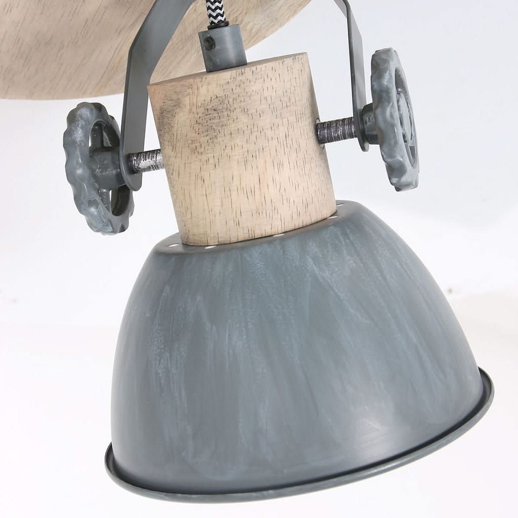 Plafonnier Bois Gris Gearwood | Designix - Plafonnier - https://designix.fr
