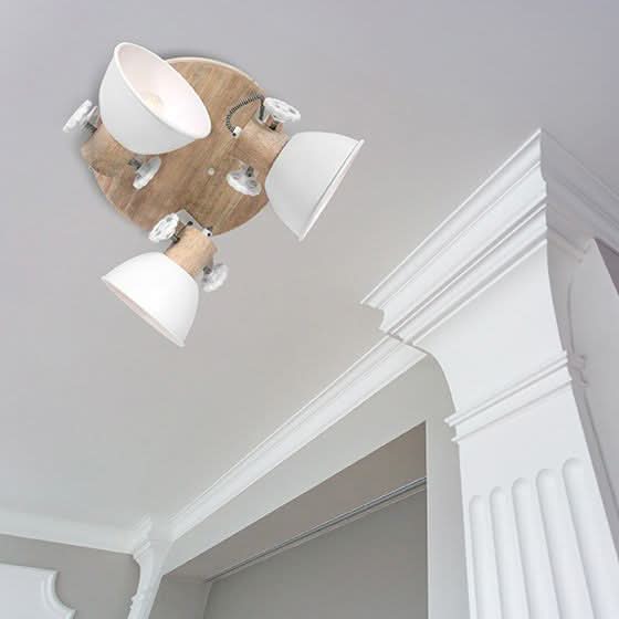 Plafonnier Gearwood 3063W Blanc | Designix - - https://designix.fr