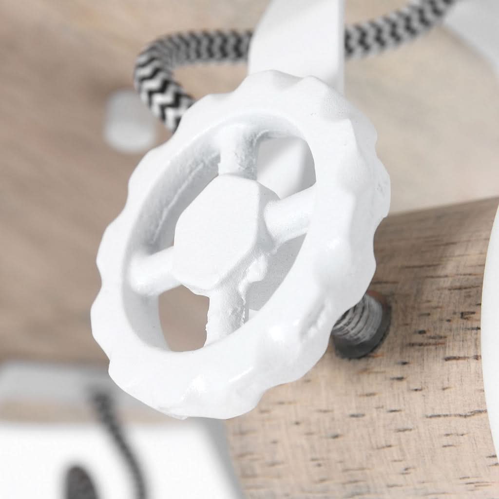 Plafonnier Gearwood 3063W Blanc | Designix - - https://designix.fr