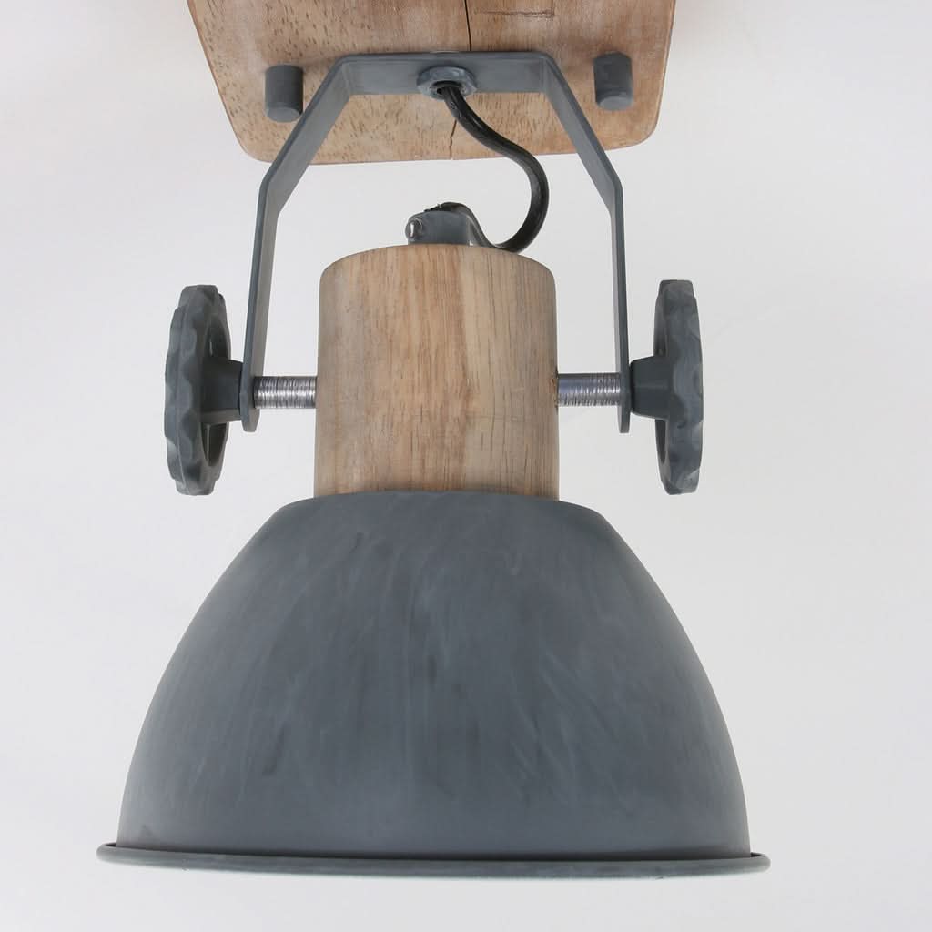 Plafonnier Gearwood 7968GR Gris | Designix - - https://designix.fr