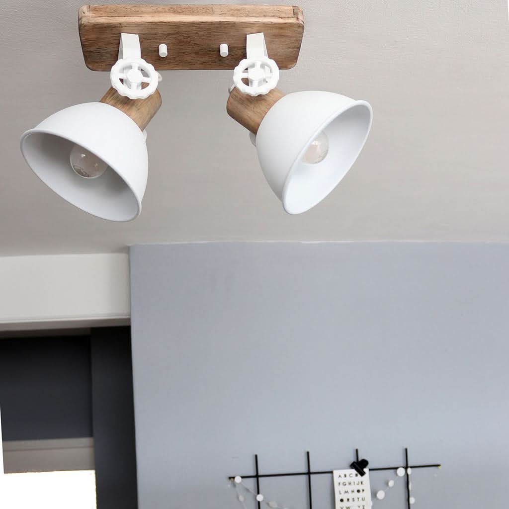 Plafonnier Gearwood 7969W Blanc | Designix - - https://designix.fr