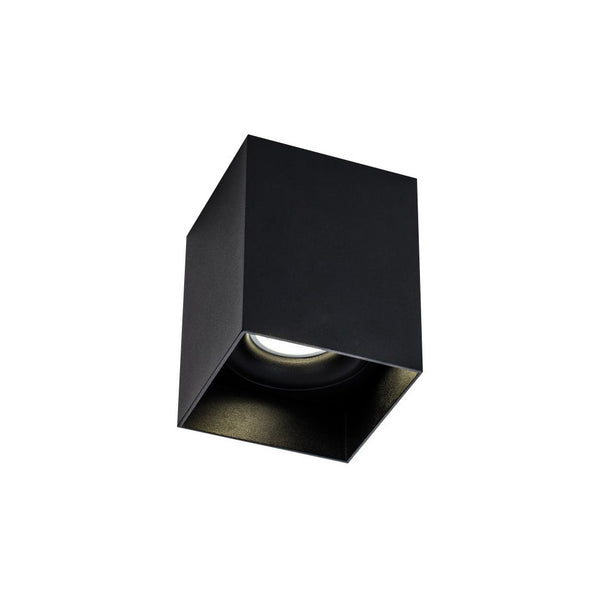 Plafonnier carre ZAMBELIS GU10 DESIGN Noir Sable S152