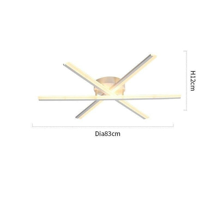 Plafonnier Design | Zénith Chic - Designix Plafonnier 3 Branches | Blanc Blanc Chaud